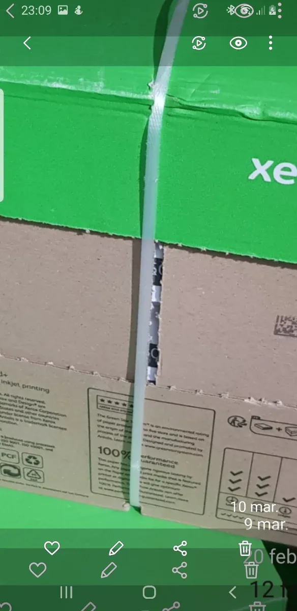 Caja folios DIN A4 80g M2 reciclados Xerox afbeelding 3
