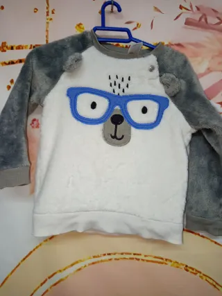 Sudadera bebé C&A T86 oso gafas