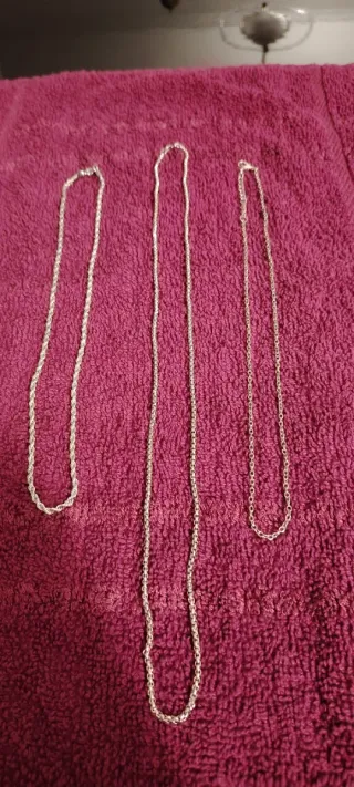 Cadenas de acero inoxidable variadas