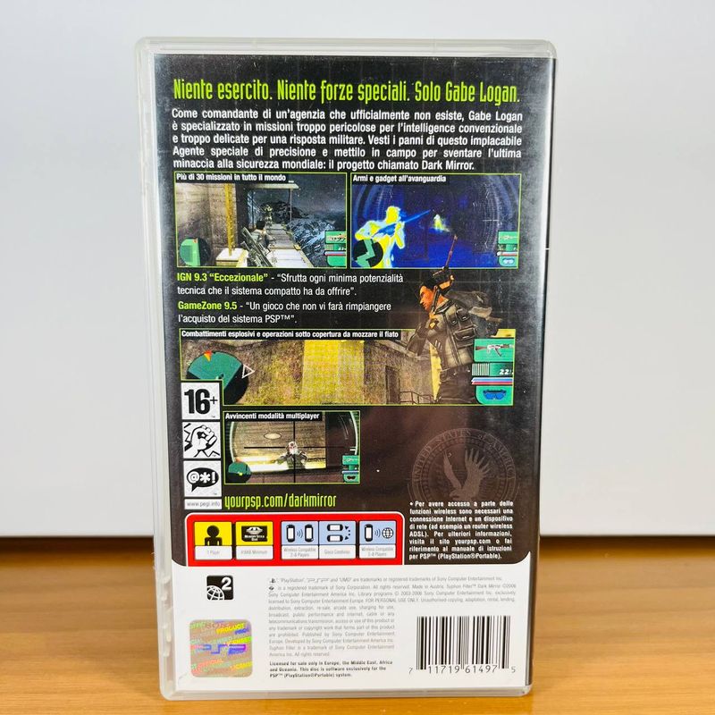 Syphon Filter Dark Mirror PSP Completo ITA afbeelding 4