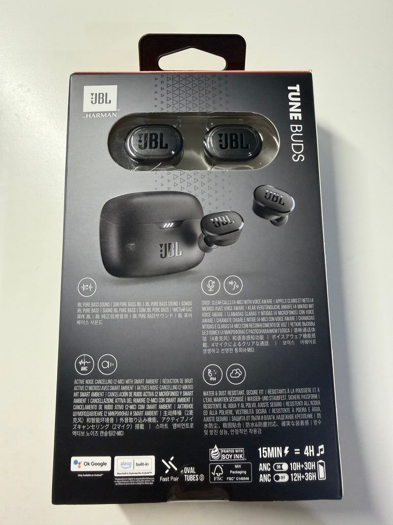 Auriculares JBL Tune Buds Negro afbeelding 2