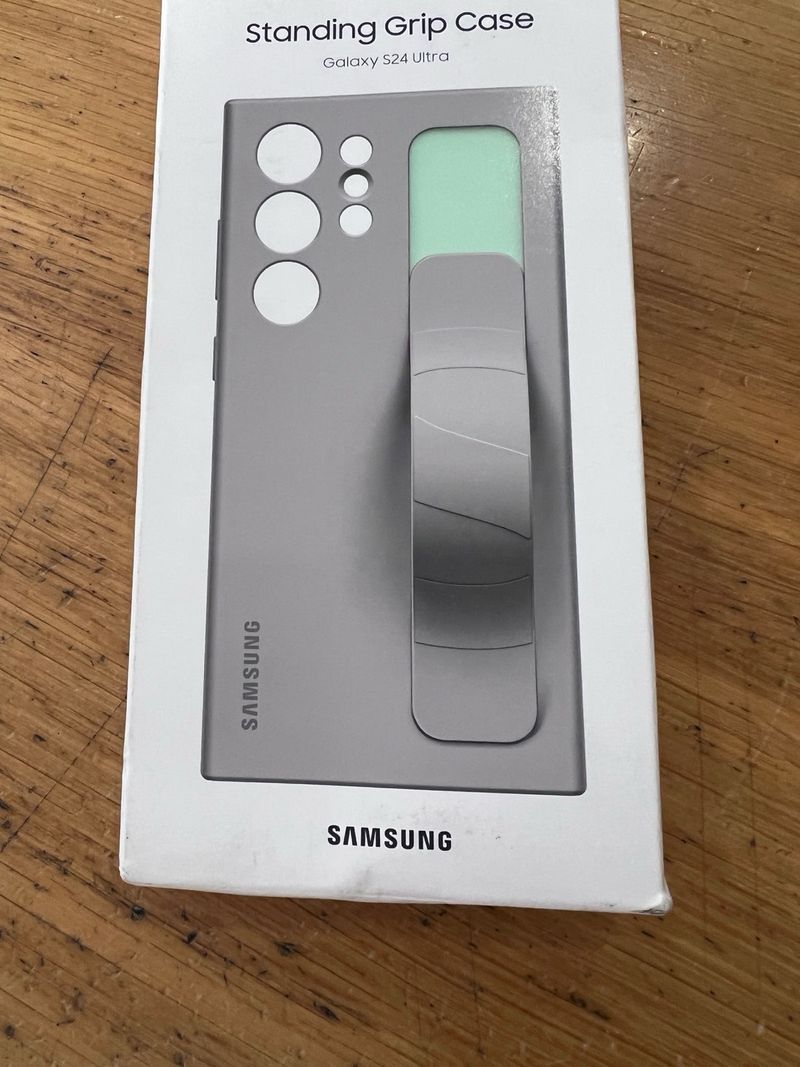 Funda Samsung Standing Grip Case Galaxy S24 Ultra - Gris (Taupe/Gris) afbeelding 7
