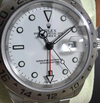 Rolex Explorer II  16570  Blanco Full Set  2005