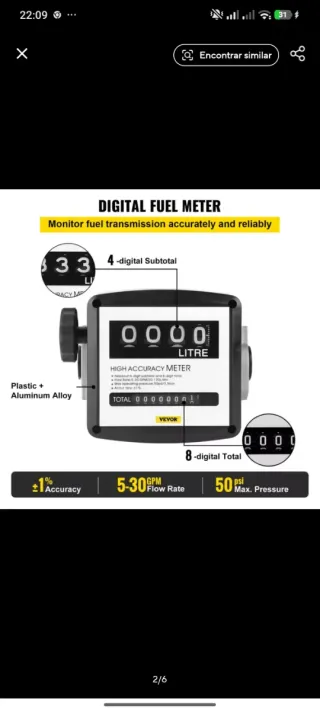 Bomba de Combustível 220V com Medidor