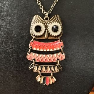 Colgante búho esmaltado Sfera