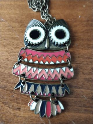 Colgante búho esmaltado Sfera