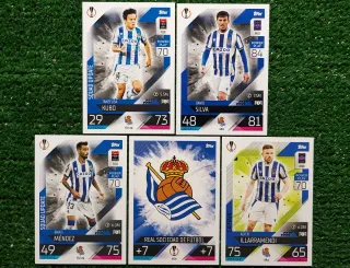 5 Card Topps Champions League Real Sociedad
