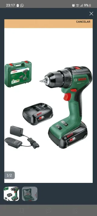 Taladro Percutor Bosch 18V