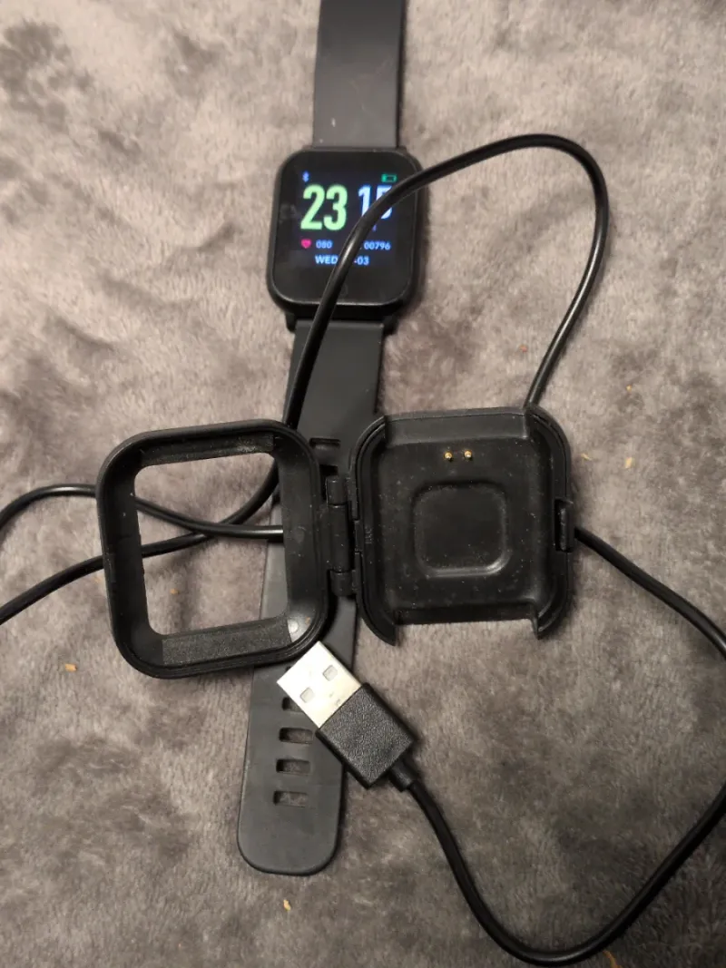 Smartwatch Crane Negro Cargador USB afbeelding 2