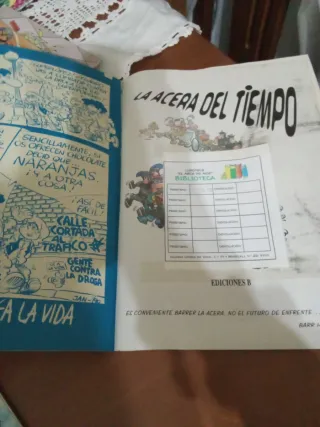 Cómic Super López la acera del tiempo