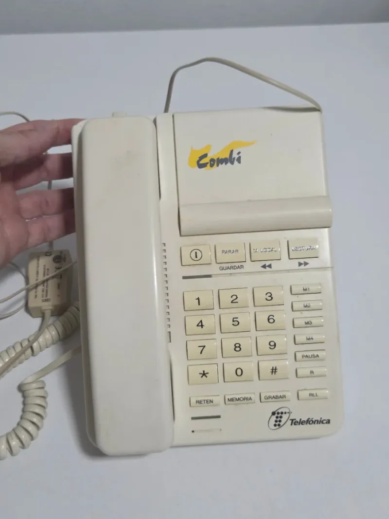 Teléfono Combi años 80 con contestador