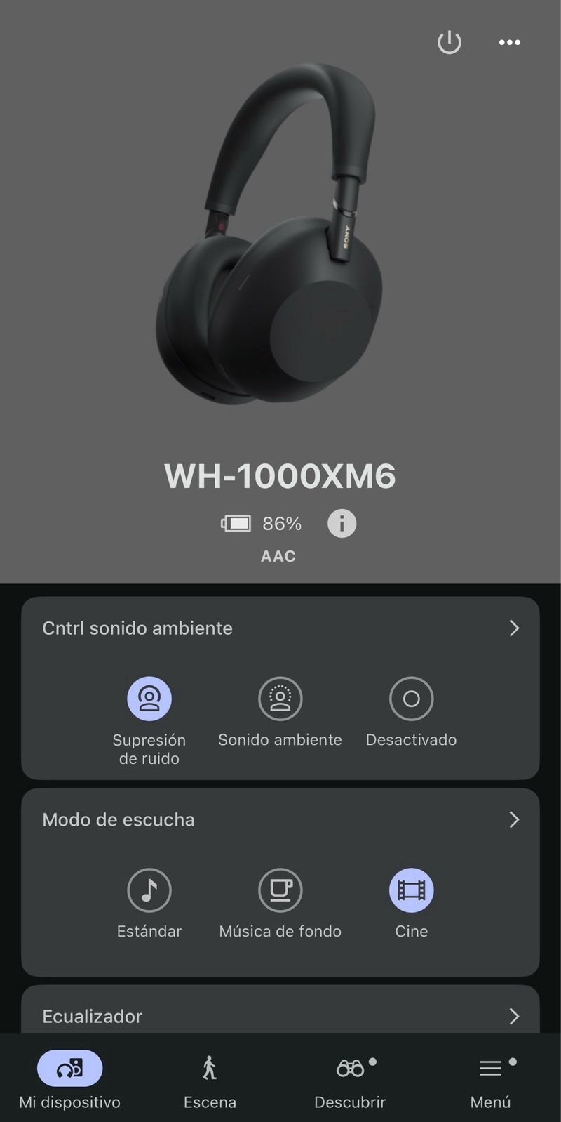 Cascos Sony WH-1000XM6 Negros afbeelding 5