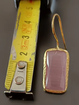 Parure occhio di gatto oro e viola