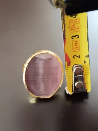 Parure occhio di gatto oro e viola