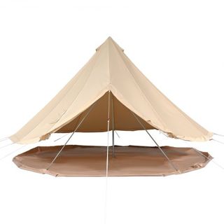 Tienda de Campaña de Lona, Tienda Yurt de 4 Estaciones de 5 m/16.4 ft, Tienda de Lona para Camping con Salida para Estufa, Tienda Transpirable para Hasta 8 Personas, Camping Familiar, Caza, Fiesta...