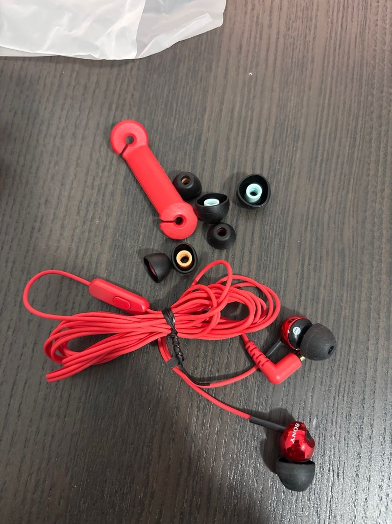 Auriculares Sony MDREX110APR Rojo/Negro afbeelding 3