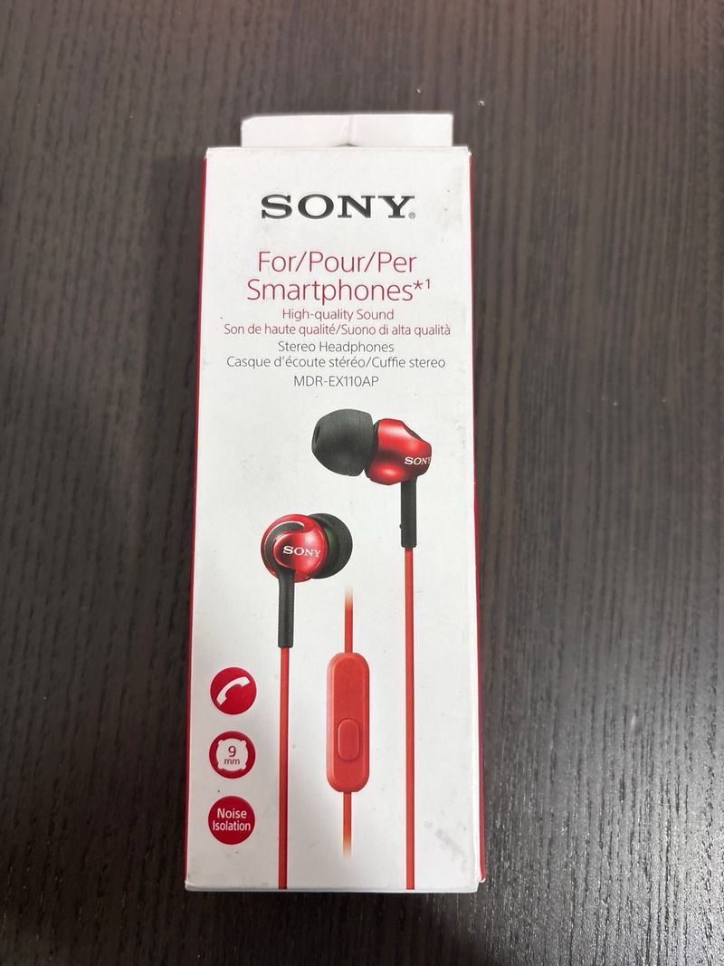 Auriculares Sony MDREX110APR Rojo/Negro