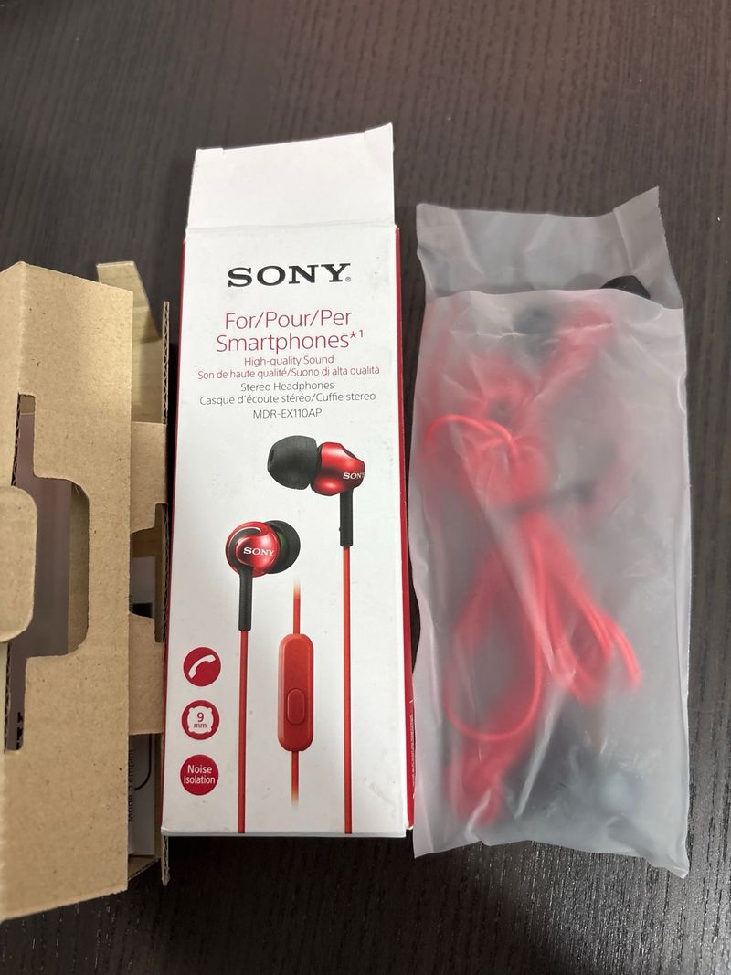 Auriculares Sony MDREX110APR Rojo/Negro afbeelding 2
