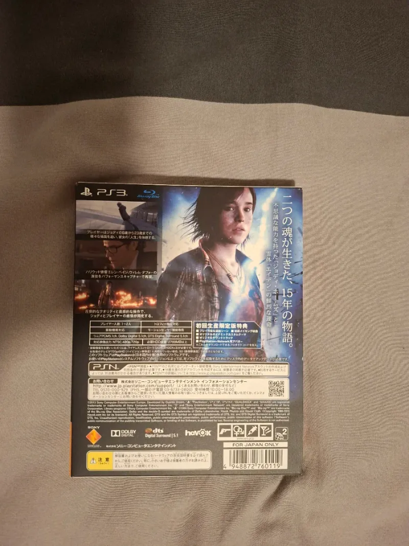 Beyond: Two Souls PS3 Precintado Japonés afbeelding 2