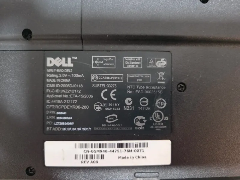 Teclado Dell Bluetooth Negro afbeelding 3
