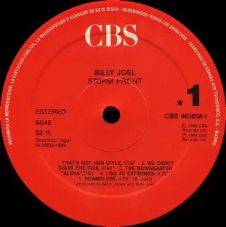 BILLY JOEL Storm Front