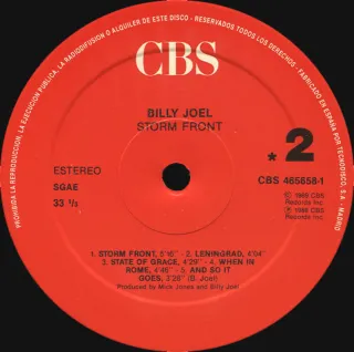 BILLY JOEL Storm Front