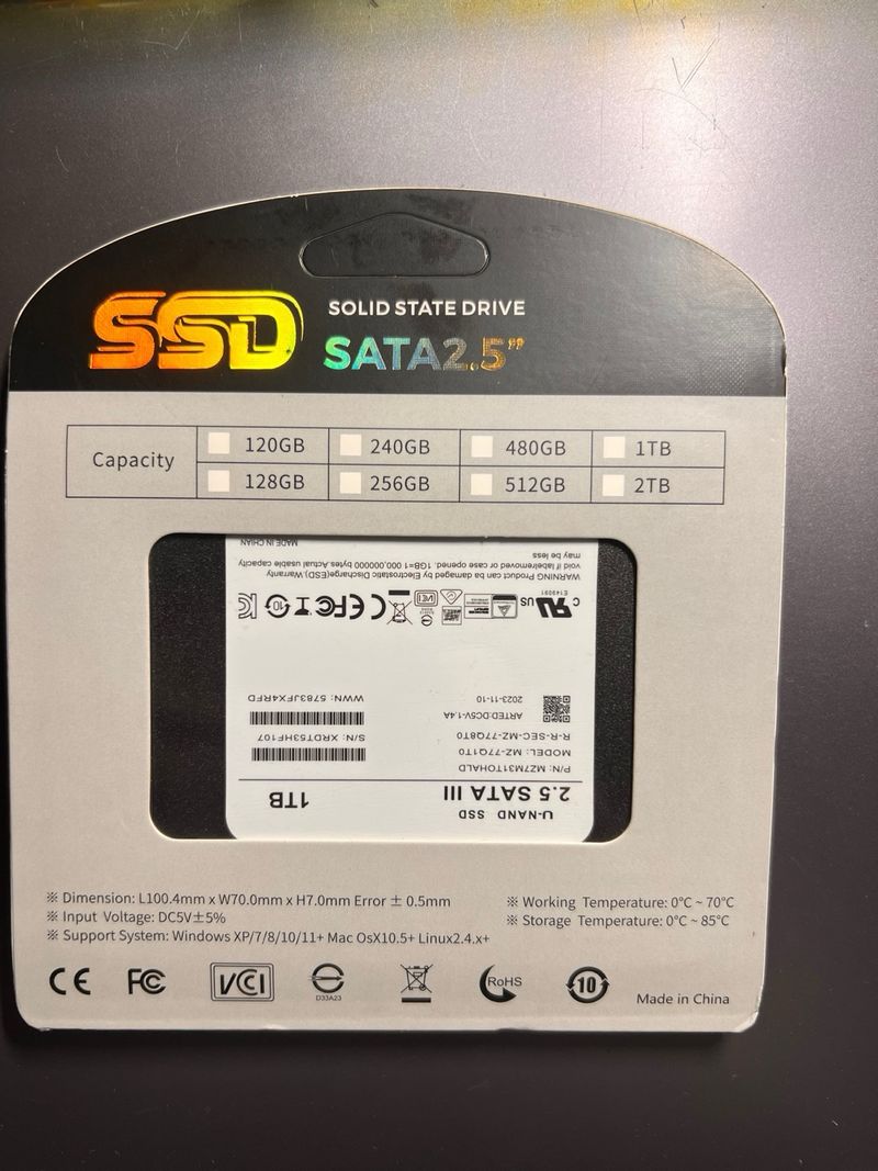 SSD SATA 2.5 1TB afbeelding 2