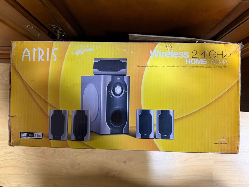 Altavoces Home Cinema Airis Wireless 2.4 GHz