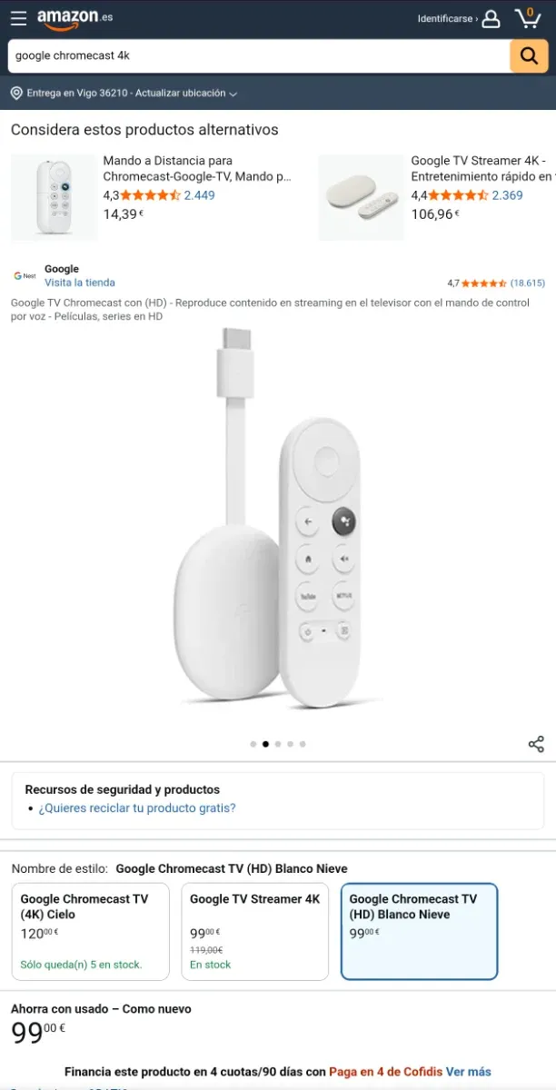 Google Chromecast 4k afbeelding 5