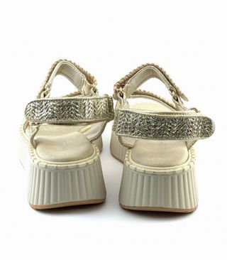 Sandalias Plataforma Doradas Talla 40