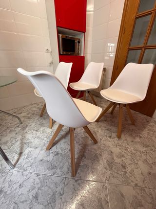 Conjunto 4 Sillas Nórdicas Modernas