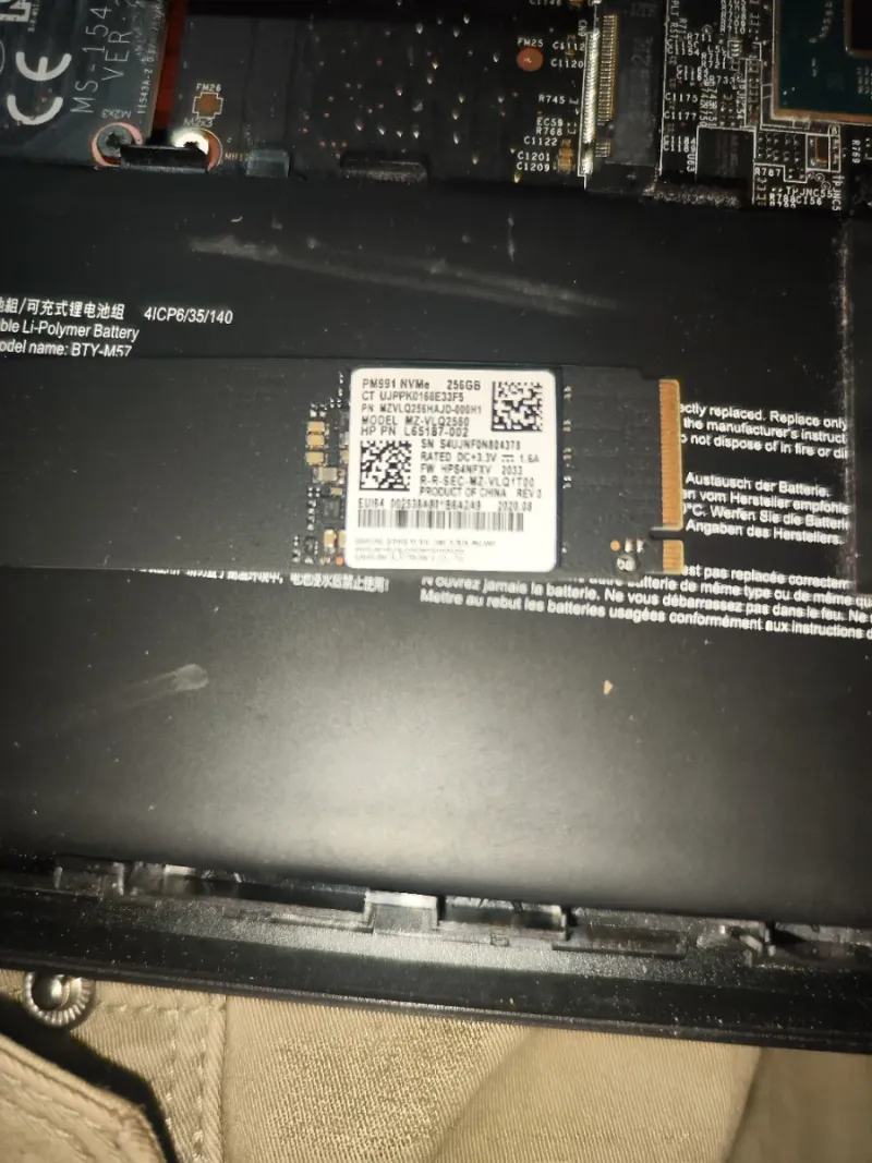 SSD NVMe 256GB Samsung afbeelding 3