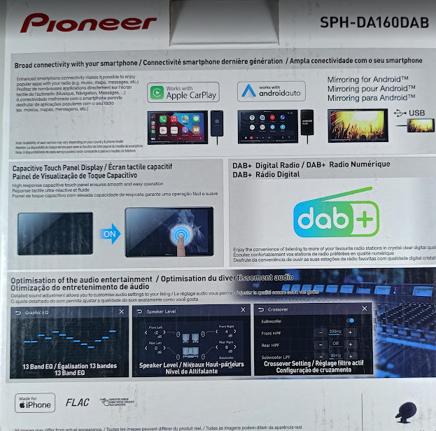 Radio Pantalla 6.8 Pioneer SPH-DA160DAB afbeelding 4