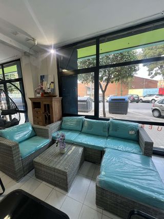 Conjunto Exterior Rattan Turquesa