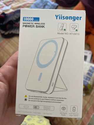 Batería externa azul