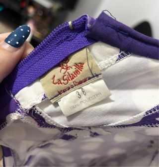 Traje Flamenca Lunares Morado Talla Única