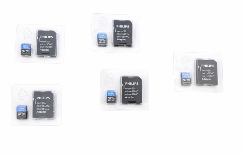 5 Tarjetas Micro SDXC Philips 128GB V30