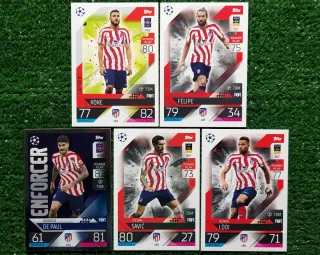 5 Carte Topps Champions League 2022/23 Atletico