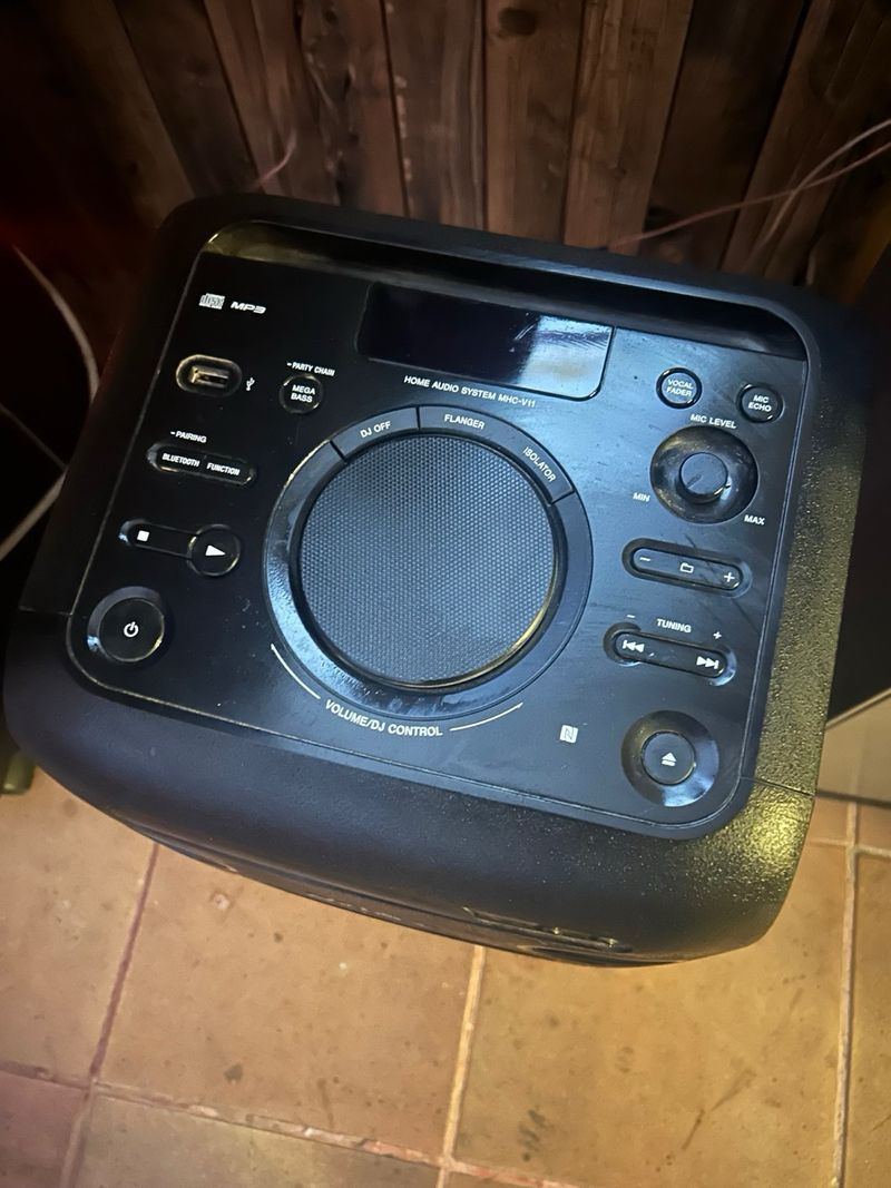 Altavoz Sony MHC-V11 Negro/Azul afbeelding 4