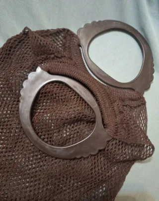 Bolsa de malla vintage con asas