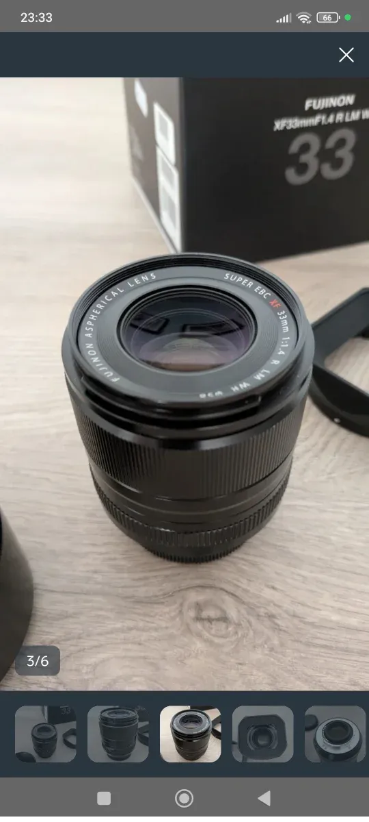 Fujinon XF 33mm F1.4 R LM WR afbeelding 2