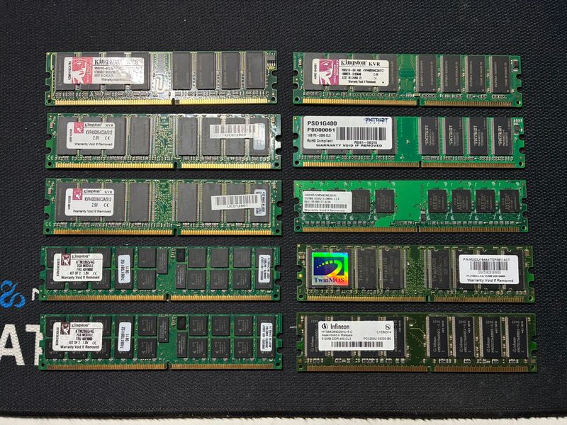 Lote 10 Memorias RAM PC Antiguas