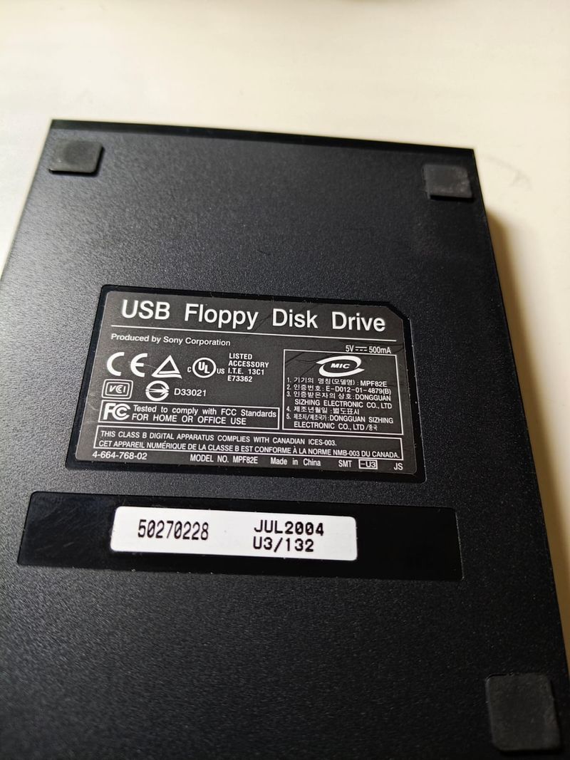 Unidad Floppy USB Sony afbeelding 7