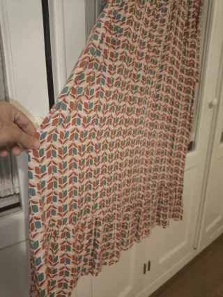 Vestido boho estampado manga larga