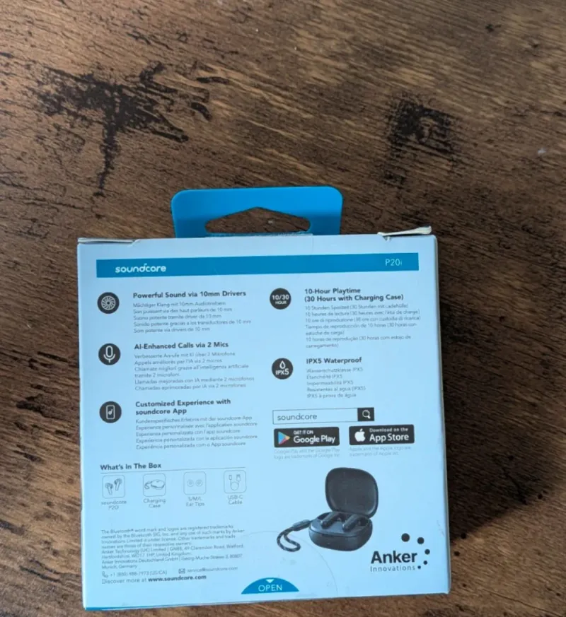 Auriculares Soundcore P20i Anker Bluetooth afbeelding 4