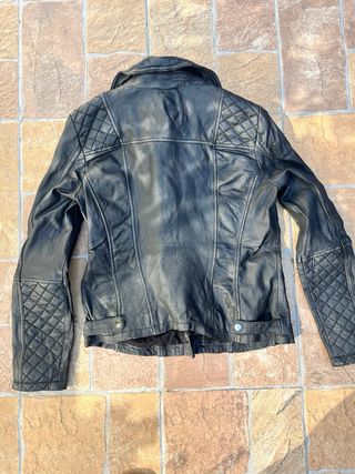 Chiodo Pelle Street One Giacca Biker Nera
