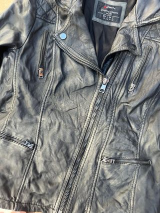 Chiodo Pelle Street One Giacca Biker Nera