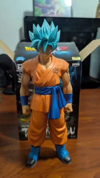 Figura Goku SSJ Dios Blue Banpresto MSP