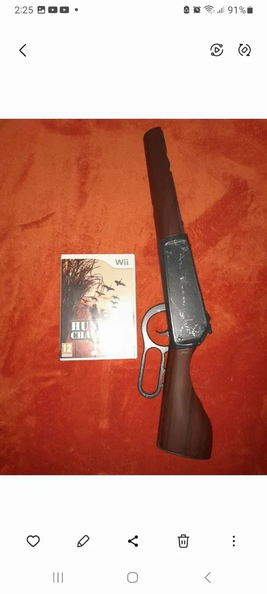 Juego COMO NUEVO Wii Hunting Challenge+Rifle NUEVO afbeelding 3