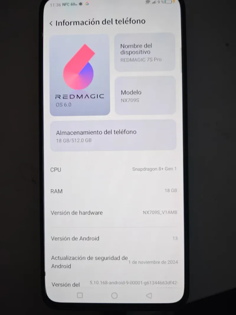 Nubia Redmagic 7S Pro 512GB